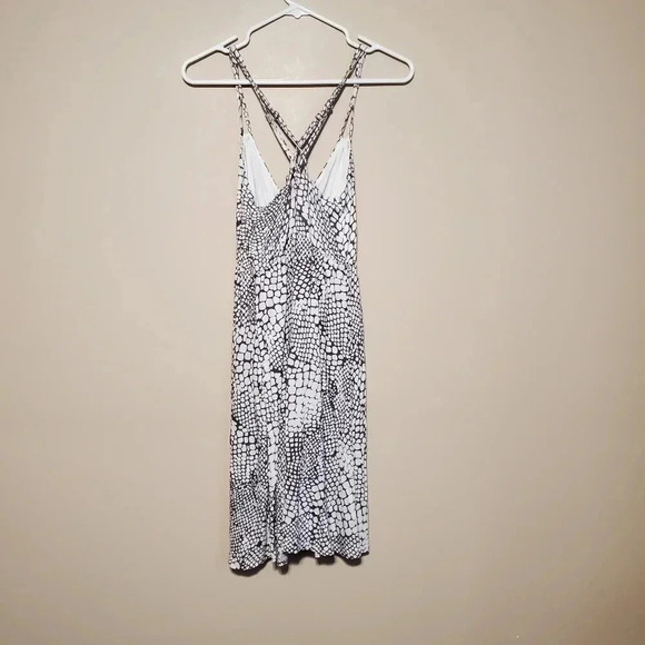 Ecko Red by Ecko Unltd Women's Size Small Dress Gray White Spaghetti Strap - Picture 5 of 8
